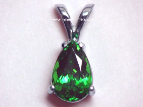 Tsavorite garnet deals pendant