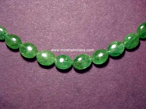 Tsavorite Green Garnet Necklaces