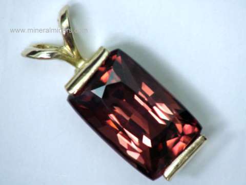 Brown Zircon Pendants: Natural Brown Zircon Gemstone Pendants